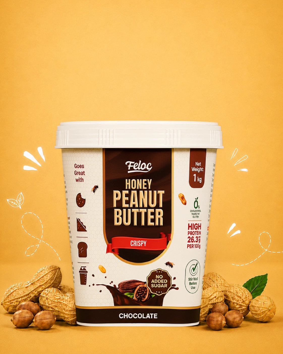 Chocolate Honey Peanut Butter — Crispy