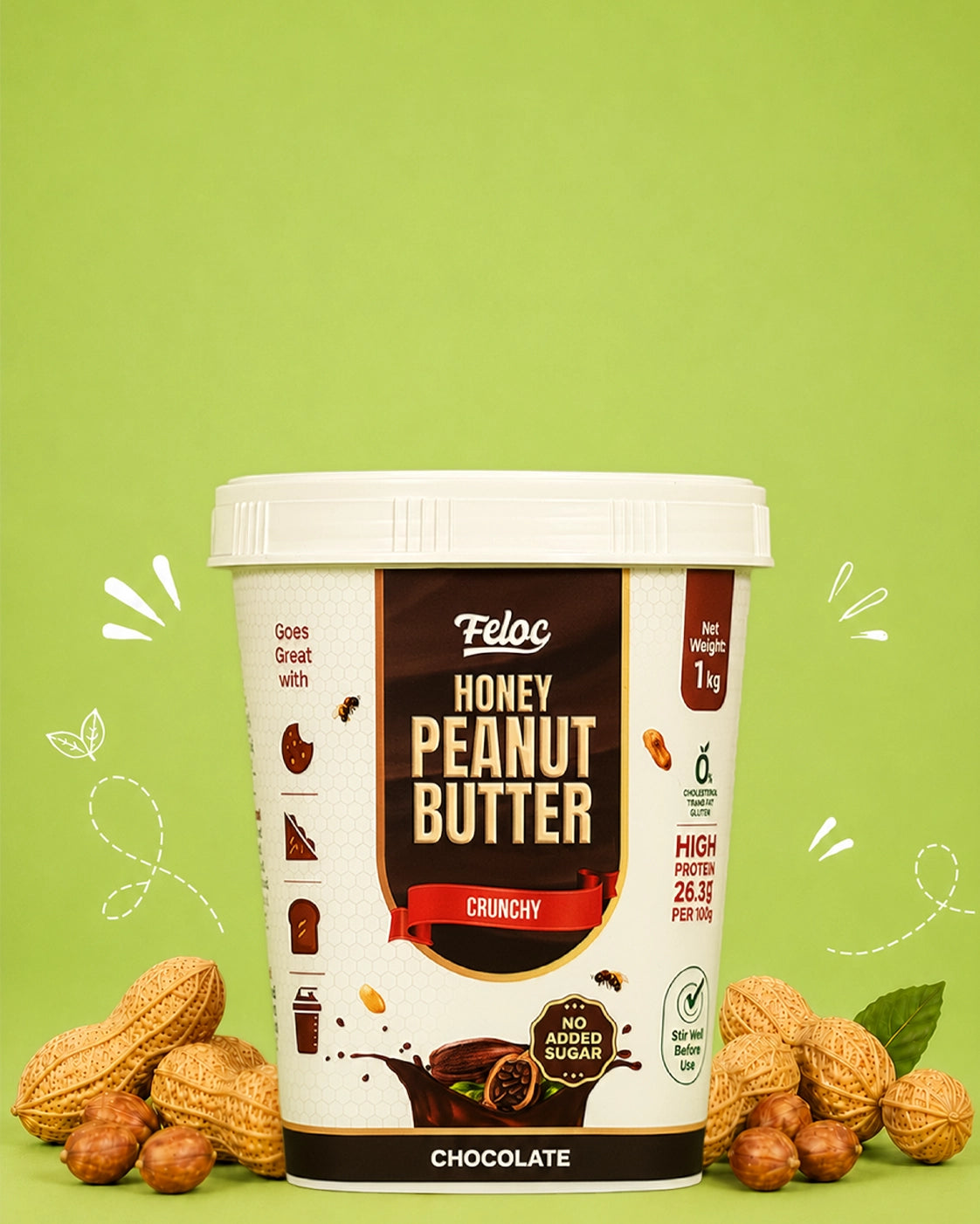 Chocolate Honey Peanut Butter — Crunchy