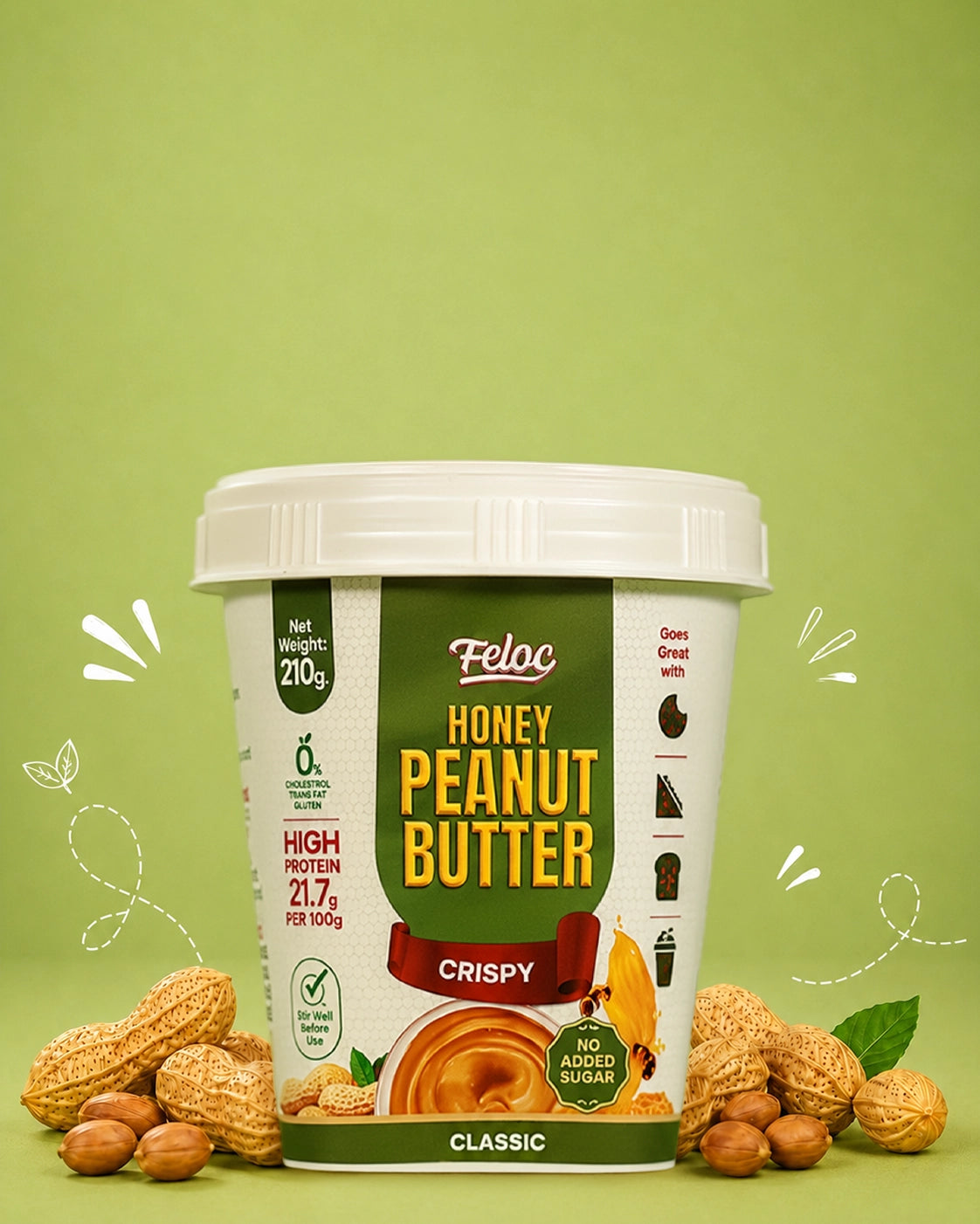 Classic Honey Peanut Butter — Crispy