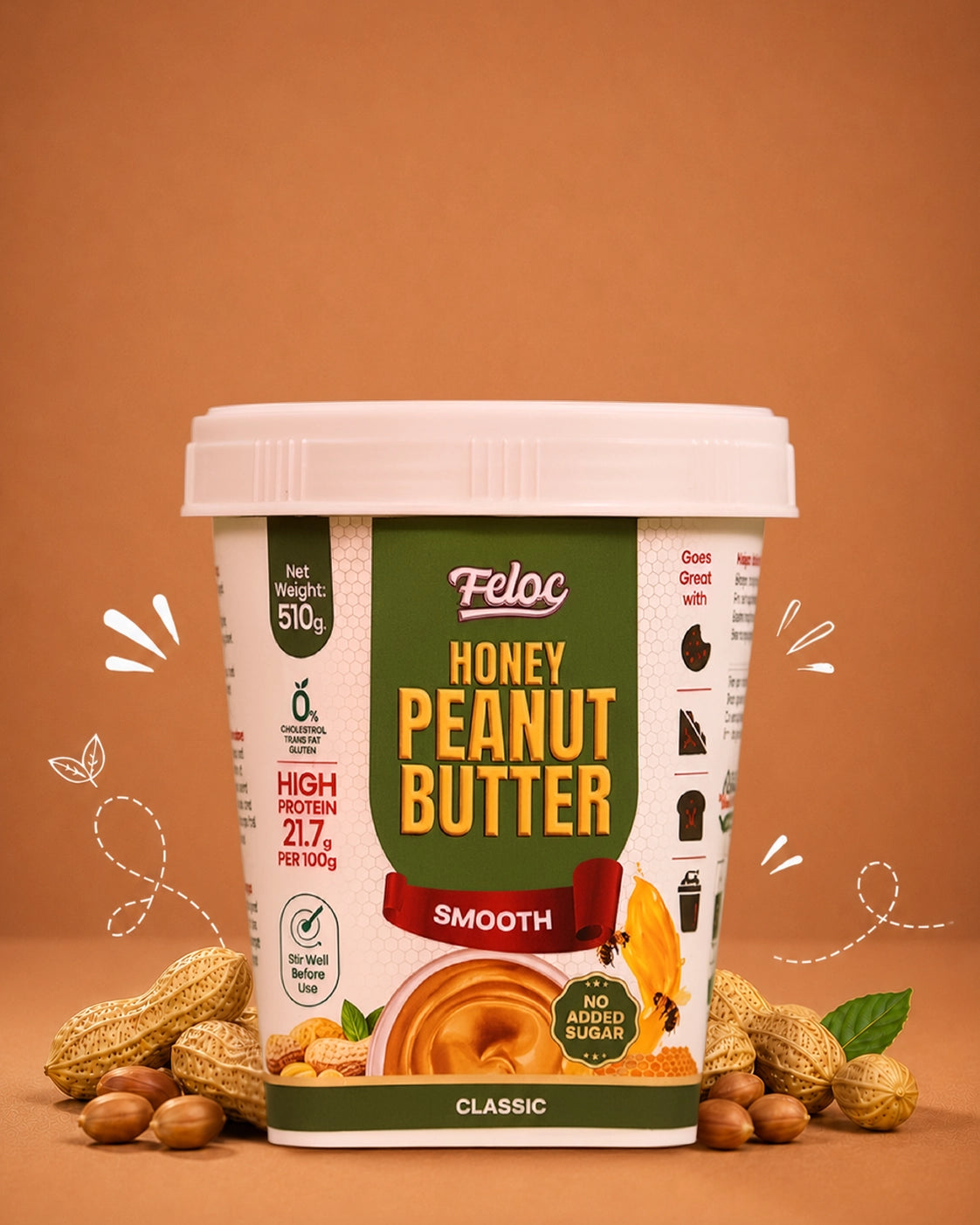 Classic Honey Peanut Butter — Smooth