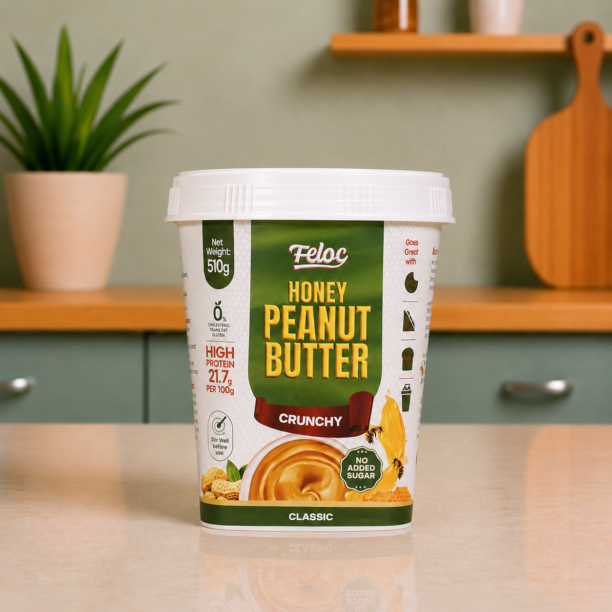 Classic Honey Peanut Butter — Crunchy